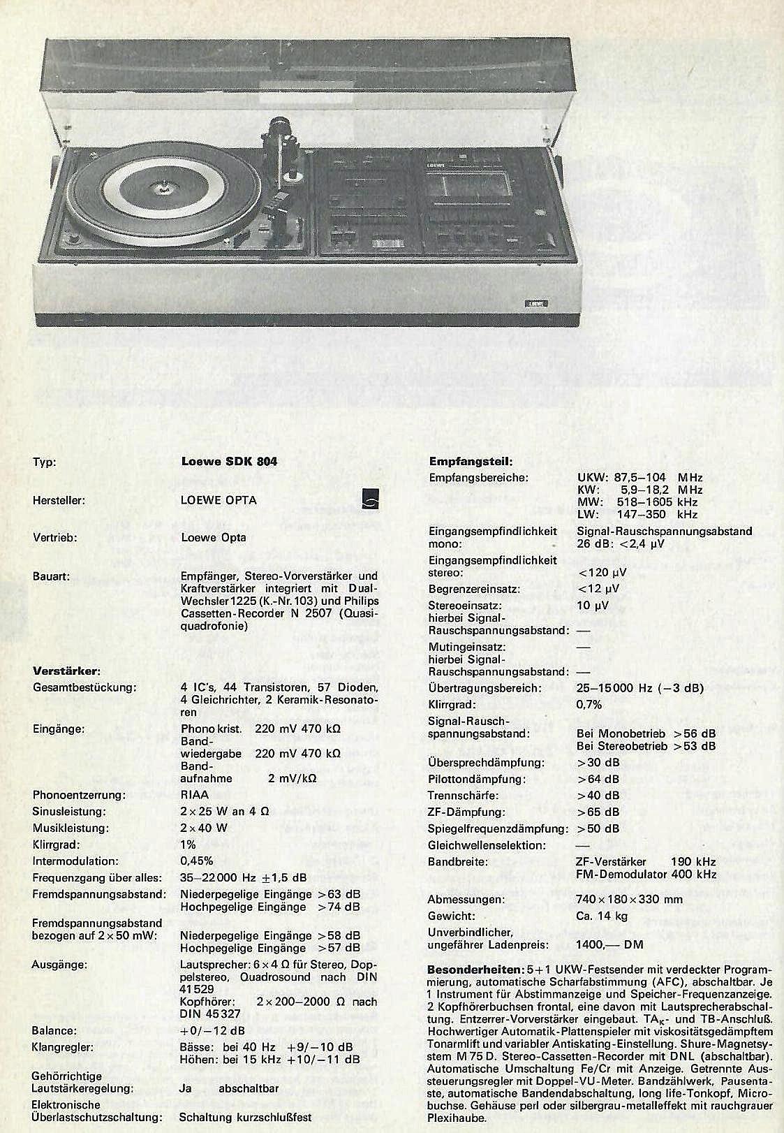 Loewe Mastersound SOH-804