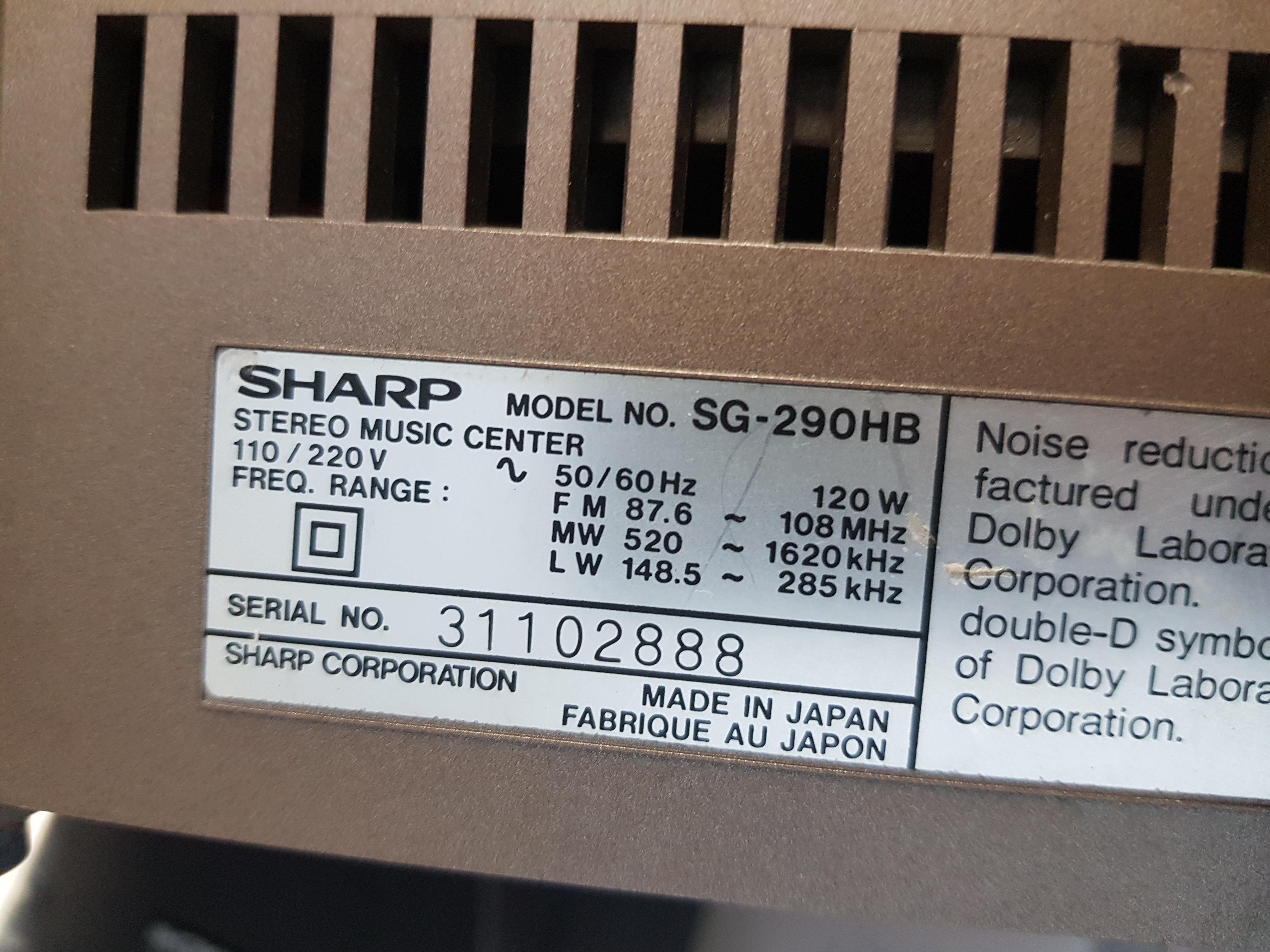 Sharp SG-290